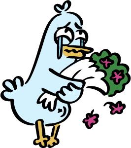 GAVIOTA RAMO DE FLORES